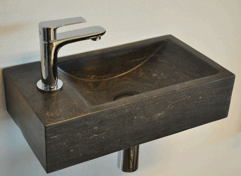Wiesbaden Raw fontein links 40x22x10 cm hardsteen gezoet