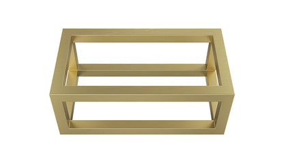 Nick frame voor fontein 395 x 150 x 215 mm geborsteld messing PVD