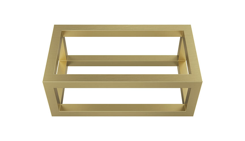 Nick frame voor fontein 395 x 150 x 215 mm geborsteld messing PVD