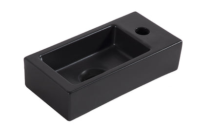 Wiesbaden fonteinset Rhea S mini met fontein rechts quartz, kraan, sifon en afvoerplug geborsteld messing