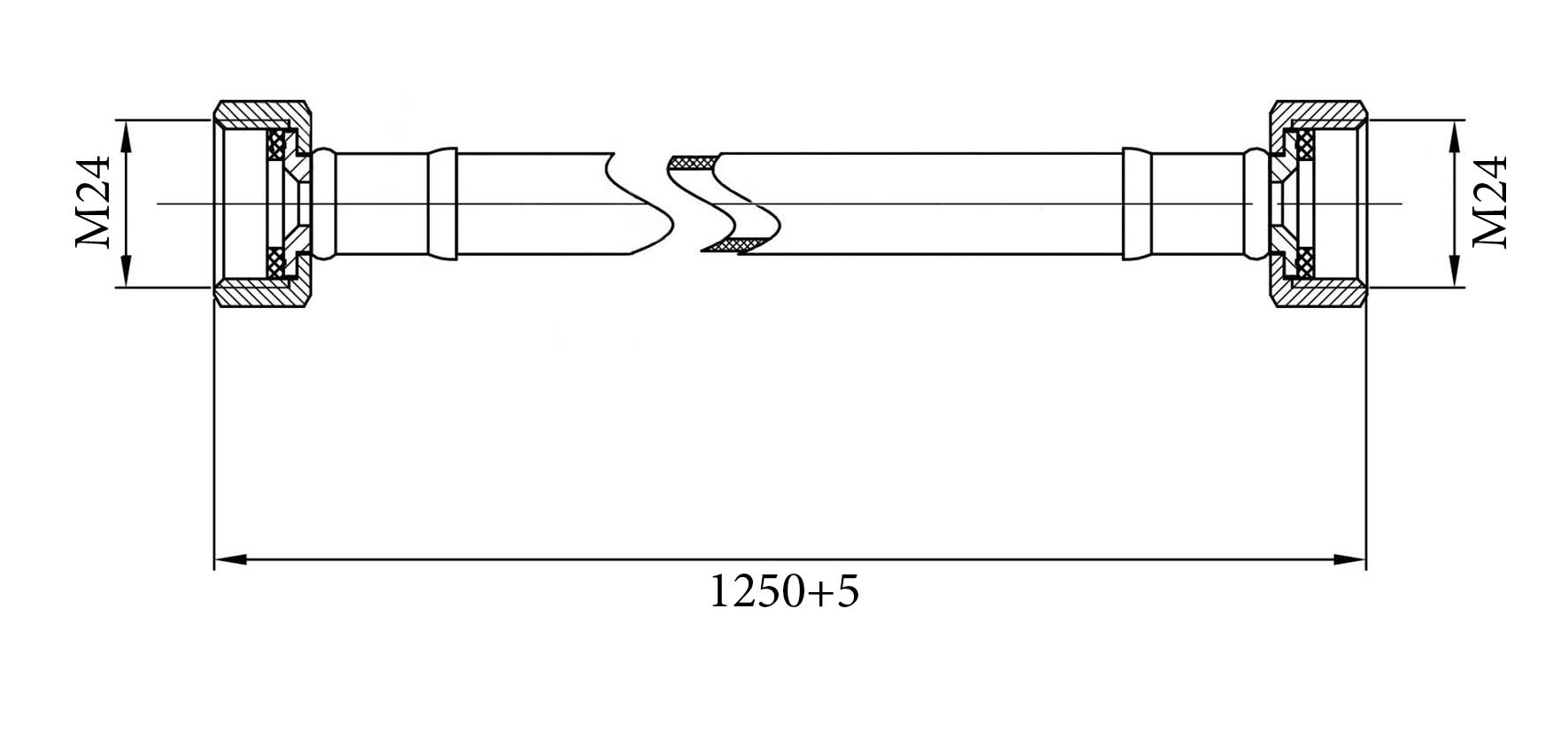 Gasslangsets Gastec 125 Cm