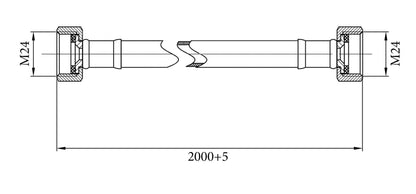 Gasslangsets Gastec 200 Cm