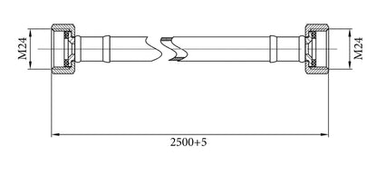 Gasslangsets Gastec 250 Cm