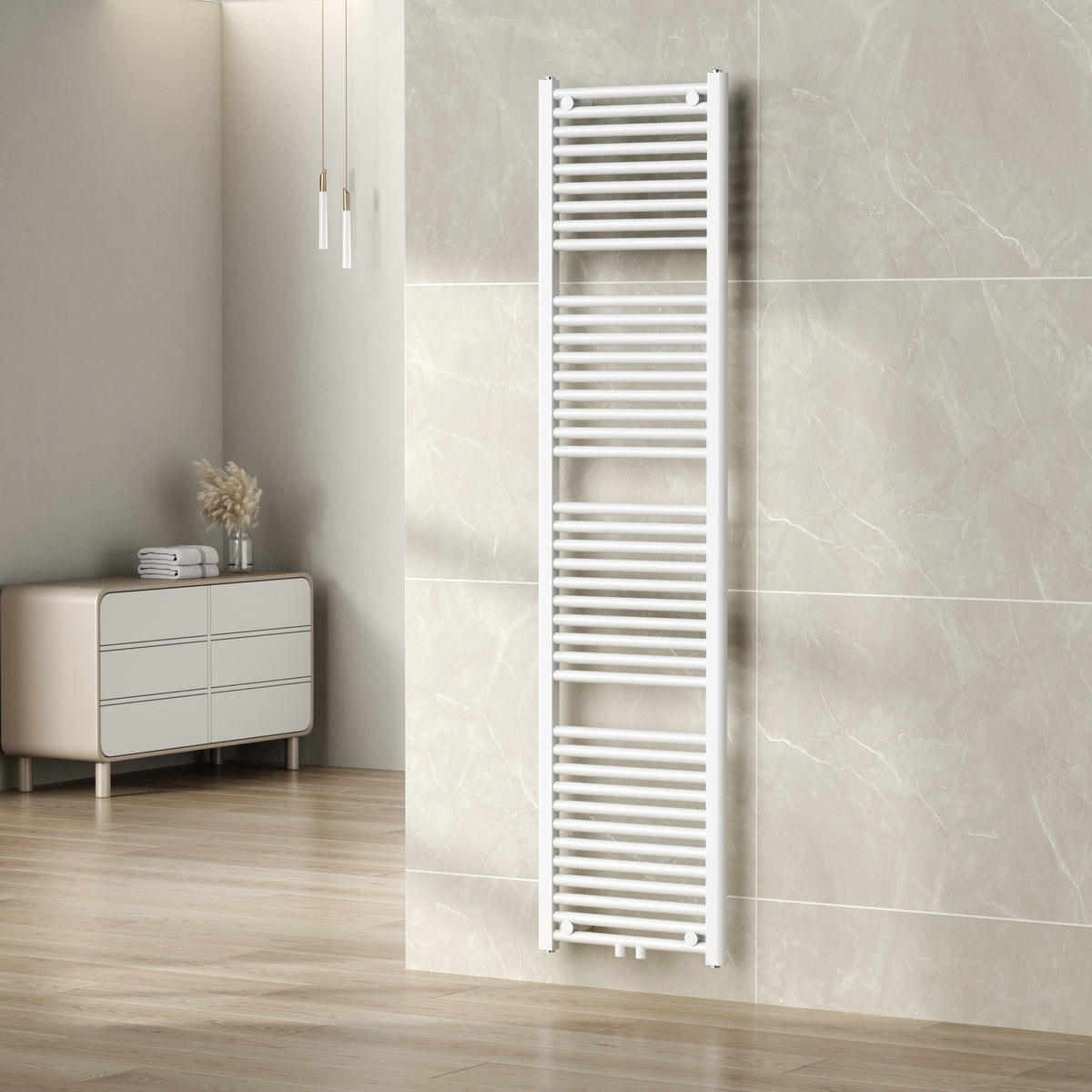 Wiesbaden elara sierradiator 181,7 x 45,0 cm glans wit