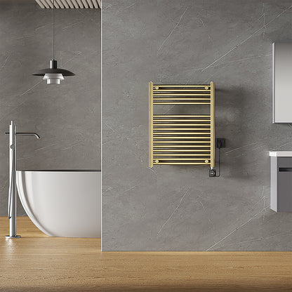 Wiesbaden elara elektrische radiator Smart WiFi 76,6 x 60 cm geborsteld messing PVD