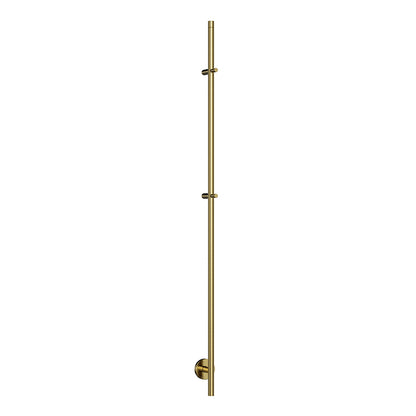 Wiesbaden callista elektrische staafhanddoekradiator 60 Watt 150 cm geborsteld messing PVD