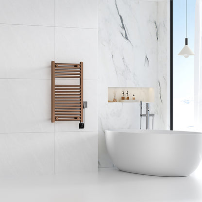 Wiesbaden elara elektrische radiator Smart WiFi 76,6 x 45 cm geborsteld brons koper PVD