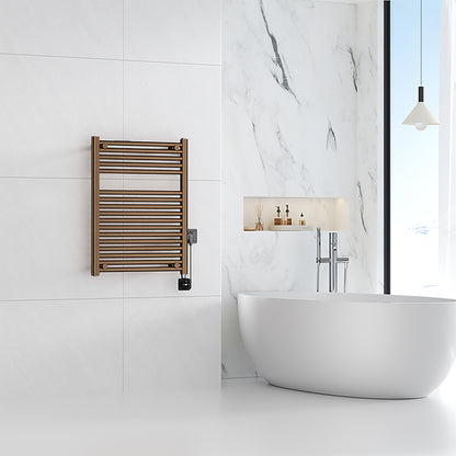 Wiesbaden elara elektrische radiator Smart WiFi 76,6 x 60 cm geborsteld brons koper PVD