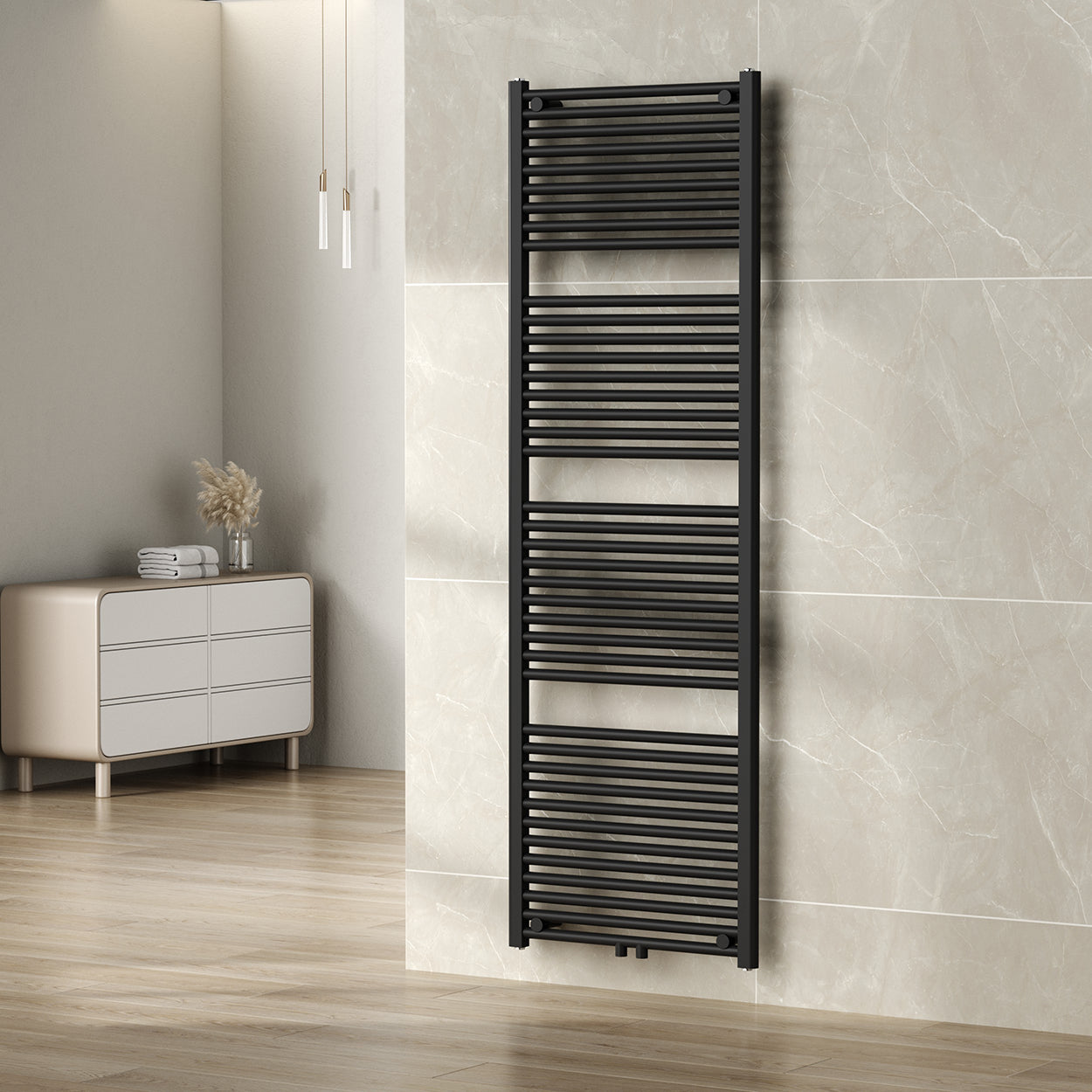 Elara sierradiator 181,7 x 60,0 cm mat zwart