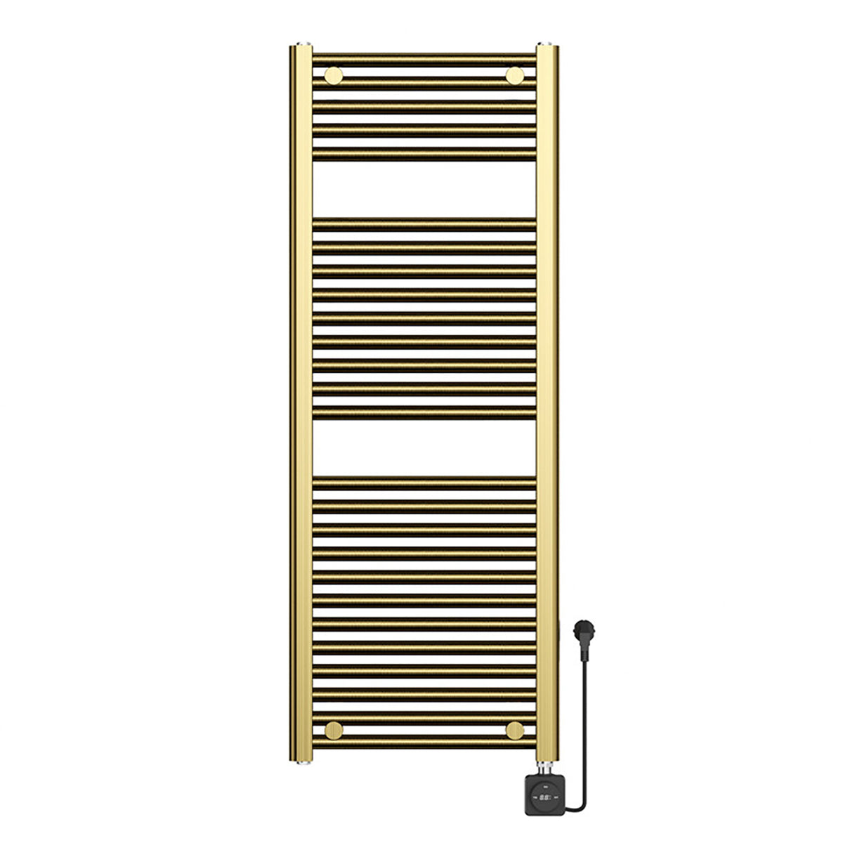 Wiesbaden elara elektrische radiator Smart WiFi 118,5 x 45 cm geborsteld messing PVD