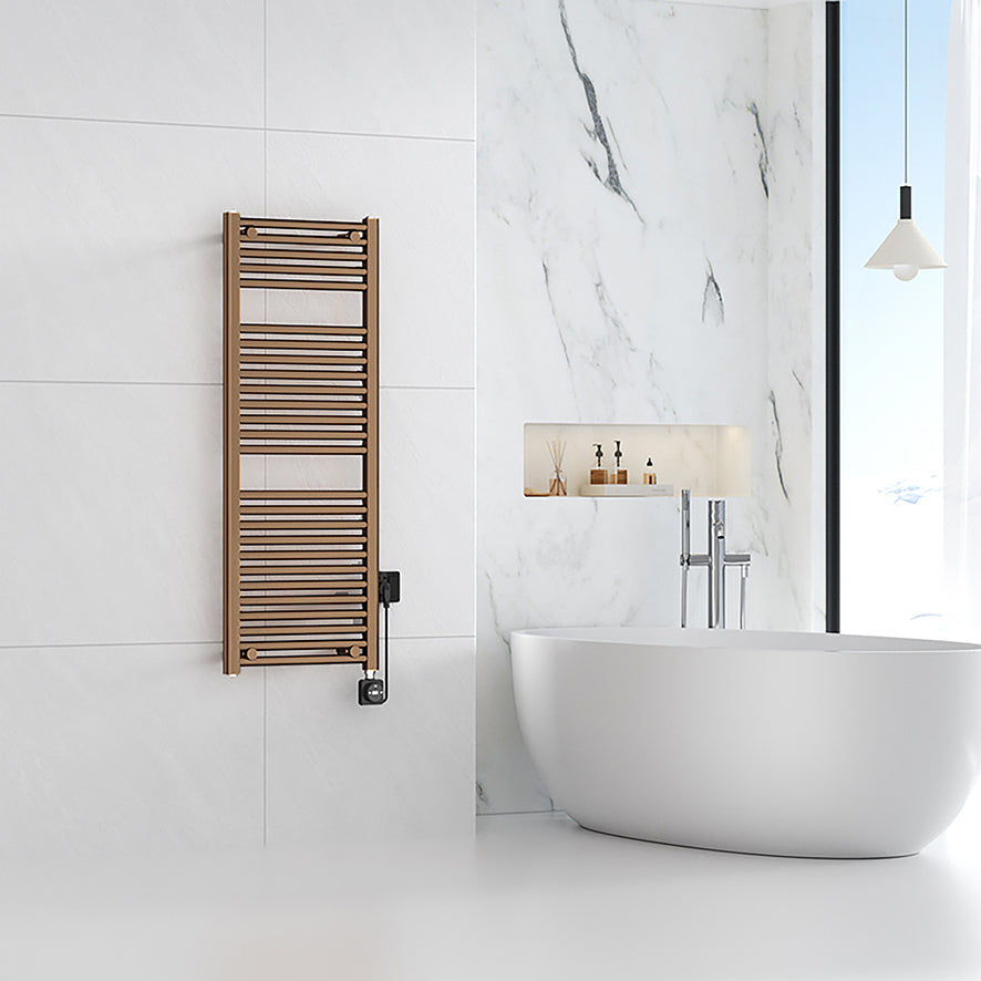 Wiesbaden elara elektrische radiator Smart WiFi 118,5 x 45 cm geborsteld brons koper PVD