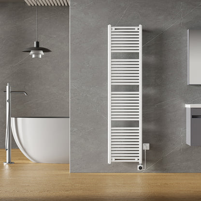 Wiesbaden elara elektrische radiator Smart WiFi 181,7 x 45 cm glans wit