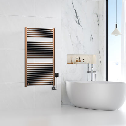 Wiesbaden elara elektrische radiator Smart WiFi 118,5 x 60 cm geborsteld brons koper PVD