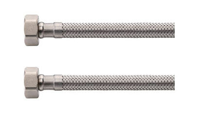 Flexibele aansluitslang 1/2" bi x 1/2" bi 60 cm RVS