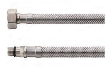 Flexibele aansluitslang 1/2" bi x M10 bu 30 cm RVS