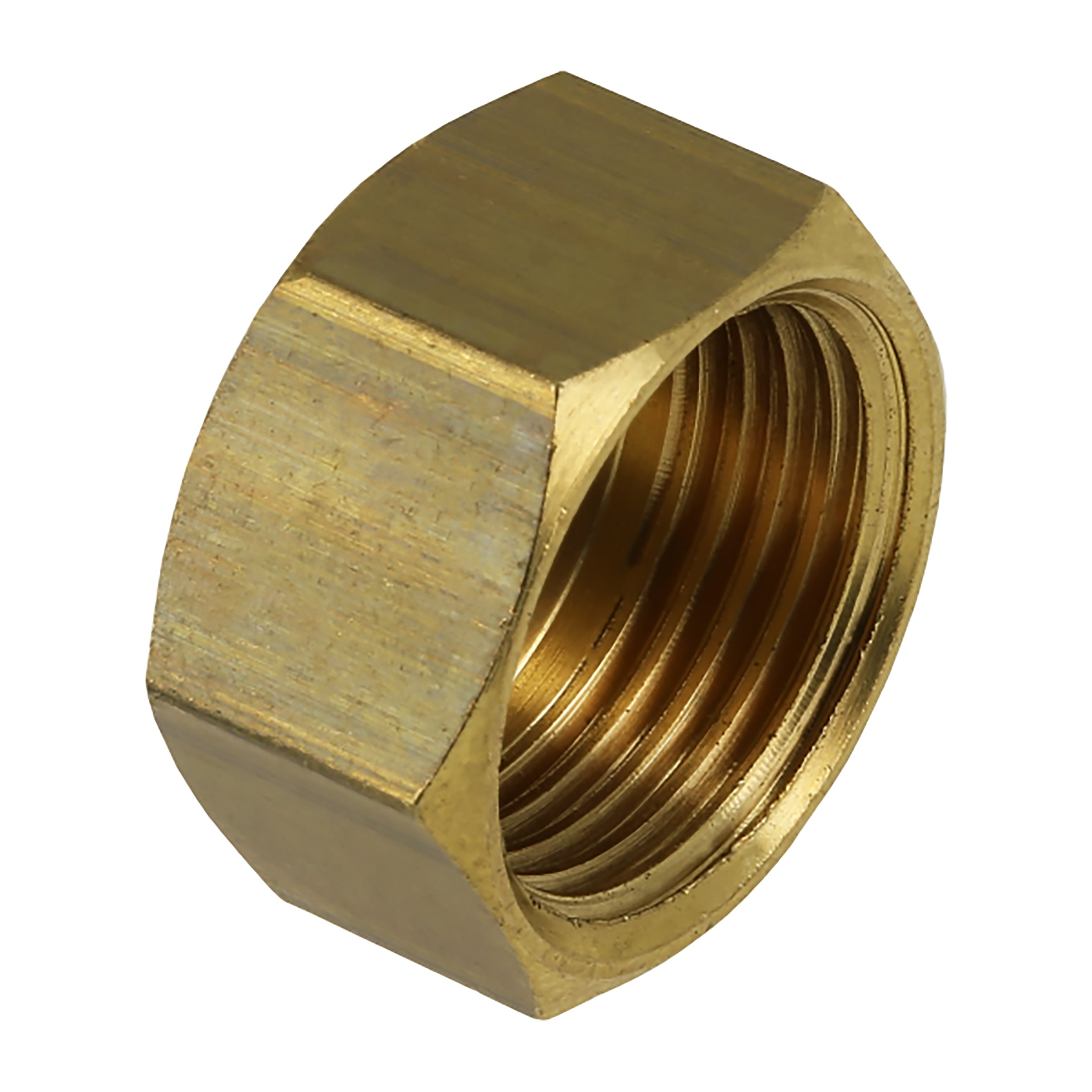 Draadfitting dop messing 1/4" bi