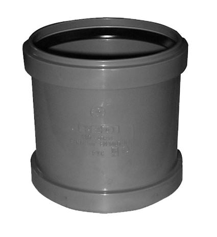 Overschuifmof dubbele manchet 50 mm PVC