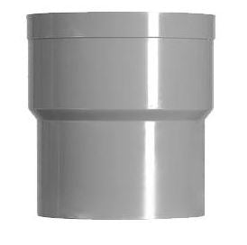 HWA verbindingsstuk mof 70 mm x verjongde spie 70 mm PVC