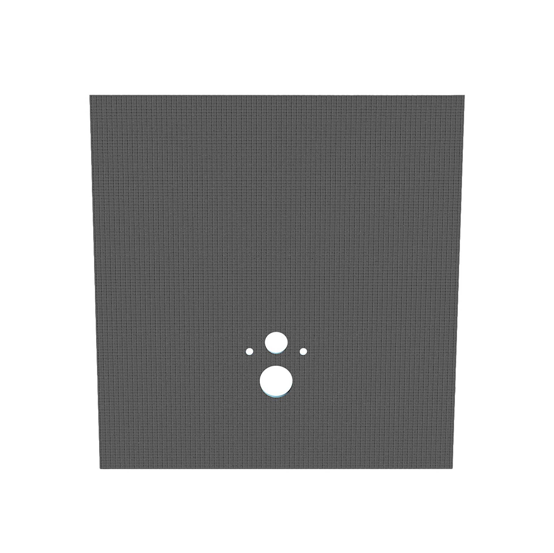 Bouw- en isolatieplaat hangtoilet - waterdicht - xps - 1200x1300x20mm - grijs