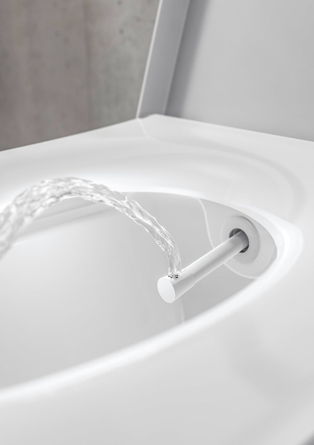 Teceone wc met douchefunctie, koud water belgaqua