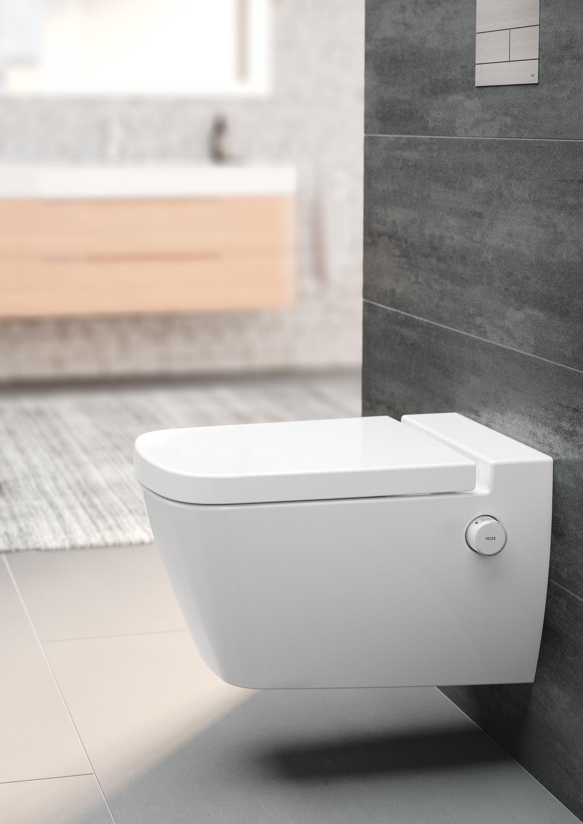 Teceone wc met douchefunctie, koud water belgaqua
