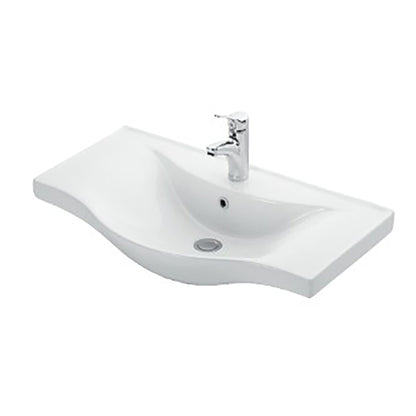 Aloni aleco keramische wastafel (80cm) - wit