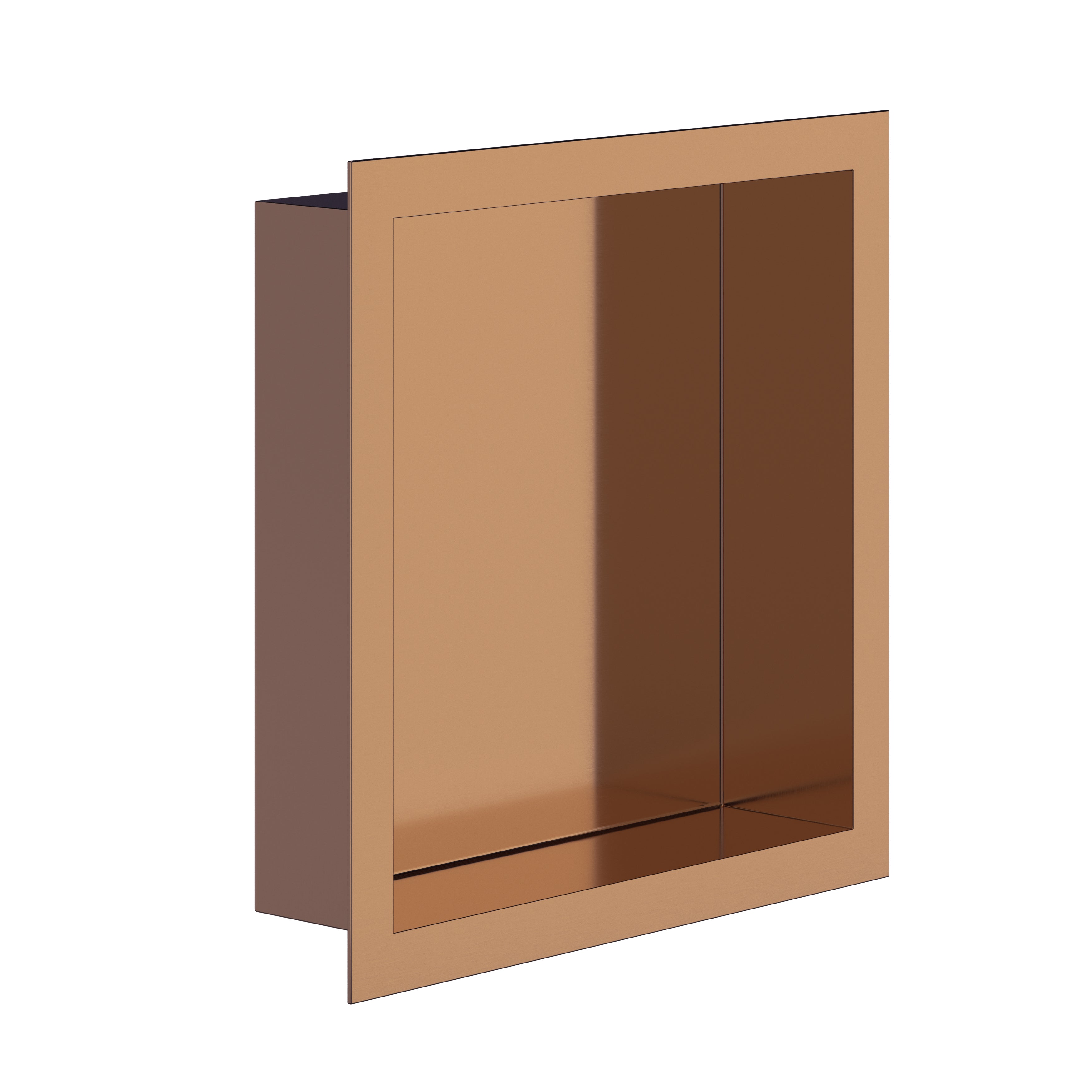 Aloni inbouwnis (300x300x70mm) - geborsteld koper