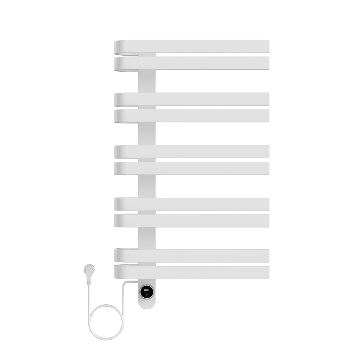 Belrad elektrische handdoekdroger - design - smart WiFi - aansluiting links - 225 w - 900 x 500 mm - glanzend wit