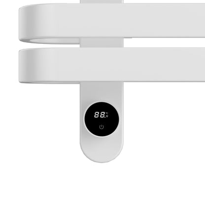 Belrad elektrische handdoekdroger - design - smart WiFi - aansluiting links - 225 w - 900 x 500 mm - glanzend wit