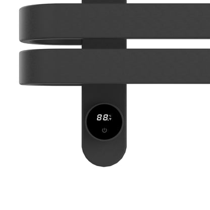 Belrad elektrische handdoekdroger - design - smart WiFi - aansluiting links - 225 w - 900 x 500 mm - mat zwart