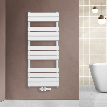 Belrad Handdoek radiator midden aansluiting wit 1200x500-593w