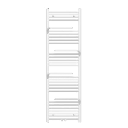 Belrad handdoekradiator - met handdoekhouder - links-rechts/middenaansluiting - 1600 x 500 mm - glanzend wit