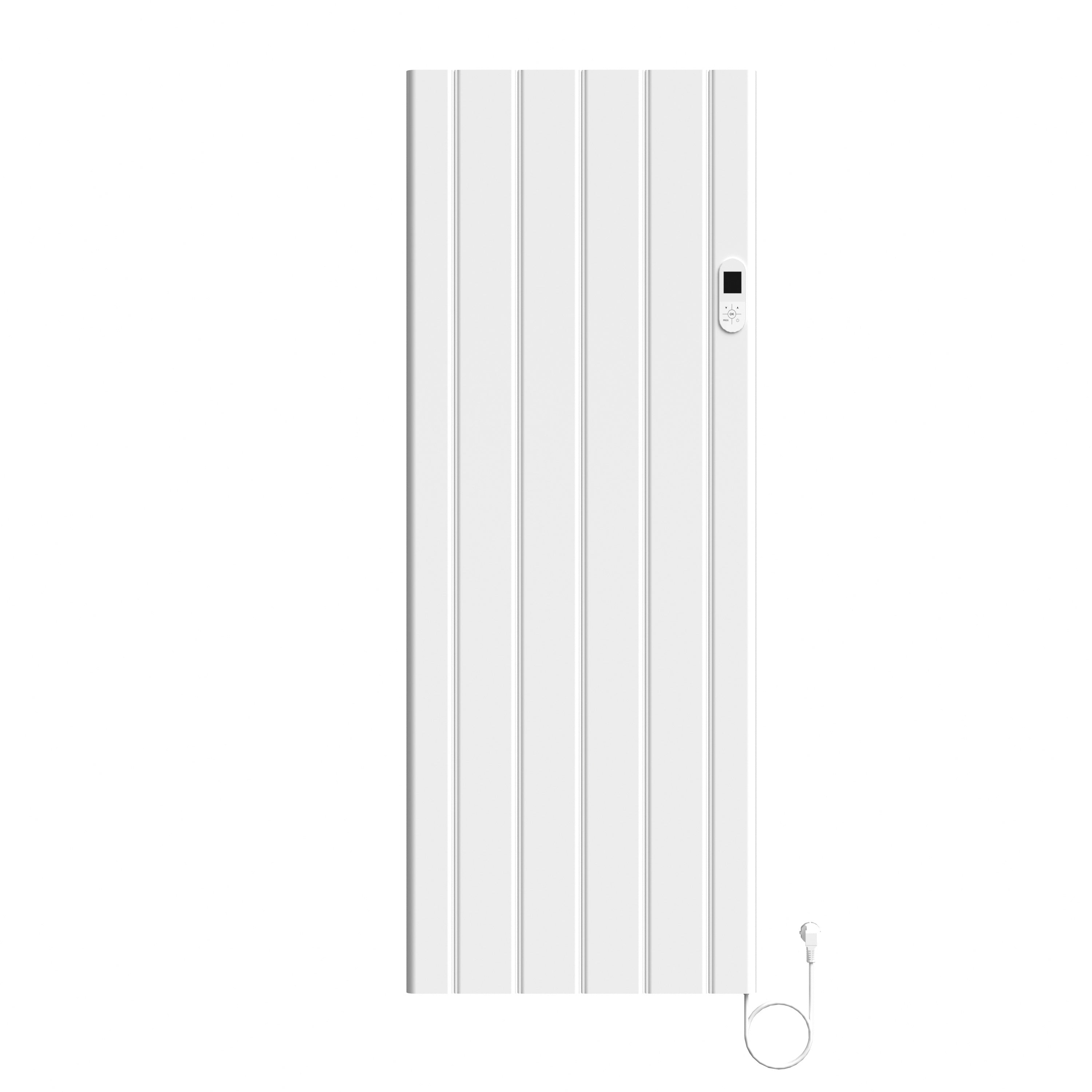 BELRAD ELEKTRISCHE RADIATOR - MET DIGITALE PROGRAMEERBARE THERMOSTAAT - SMART WIFI - 2000W - 1600X608X90 MM - GLANZEND WIT