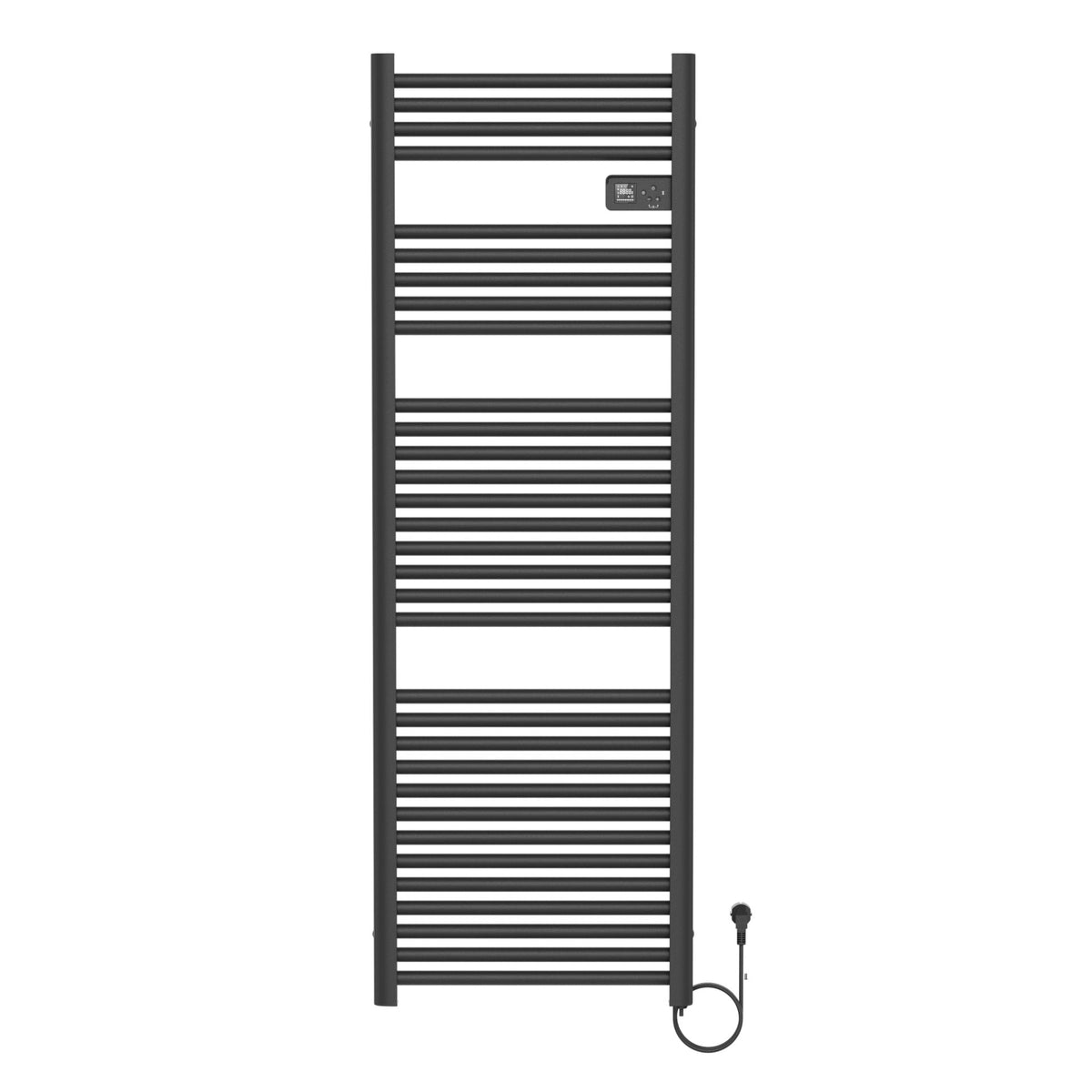 Belrad elektrische handdoekdroger - met digitale programeerbare thermostaat - smart WiFi - 850 w - 1600 x 540x133 mm - mat zw