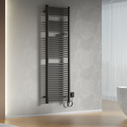 Belrad elektrische handdoekdroger - met digitale programeerbare thermostaat - smart WiFi - 1000 w - 1800 x 540x133 mm - mat z