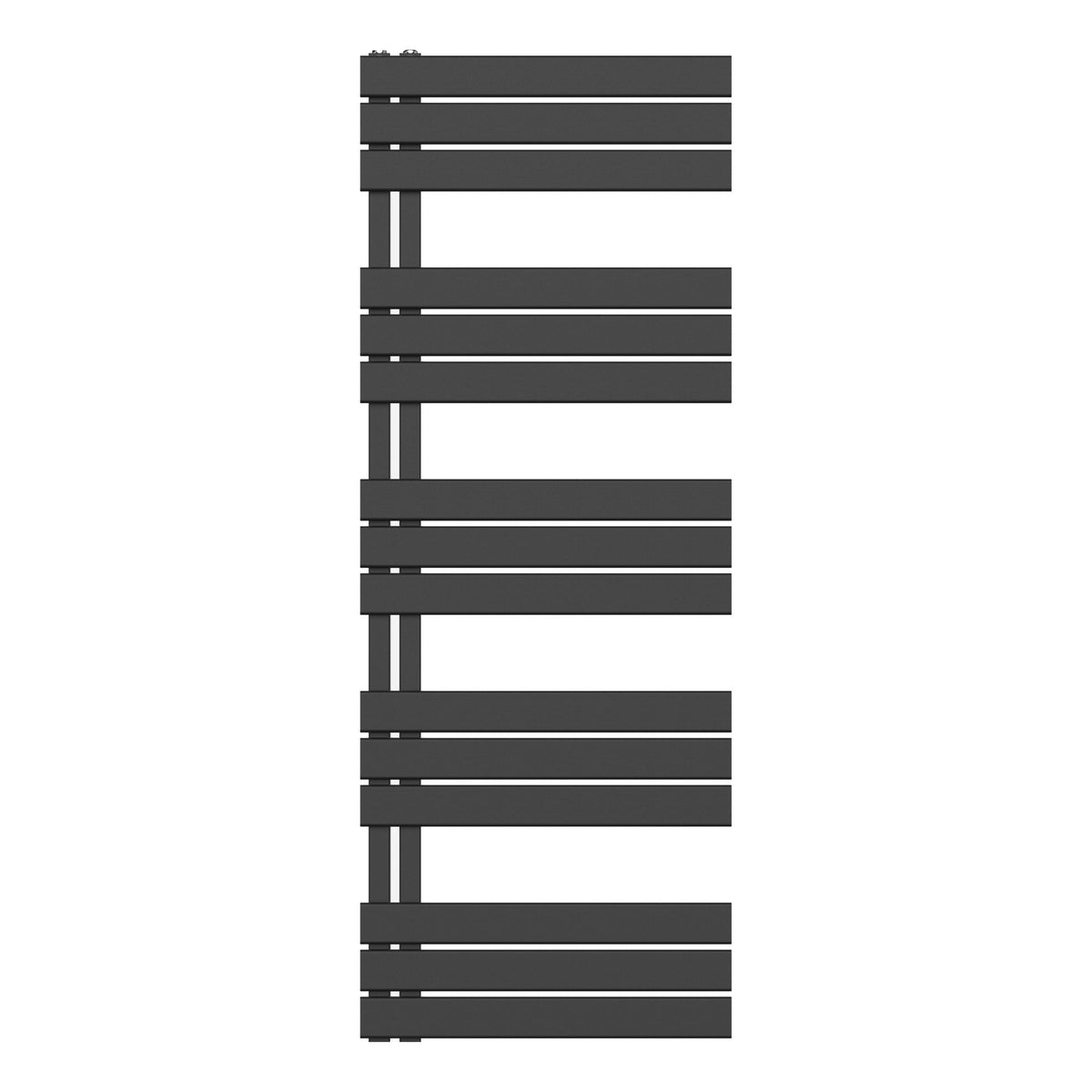 Belrad Handdoekradiator links aansluiting/comb- zwart 1600x600-864w