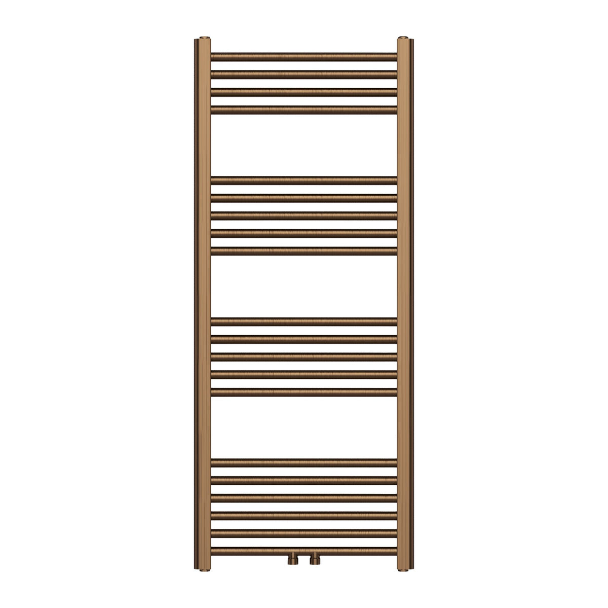 Belrad handdoekdroger - links-rechts/middenaansluiting - 537 watt - 1200 x 500 mm - geborsteld bruin brons