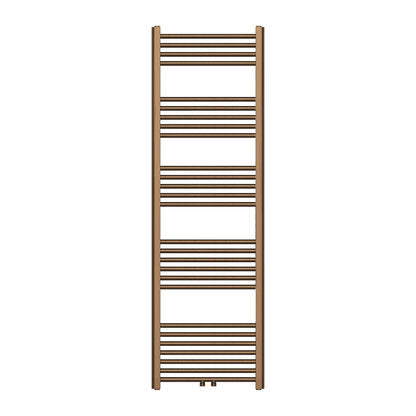 Belrad handdoekdroger - links-rechts/middenaansluiting - 721 watt - 1600 x 500 mm - geborsteld bruin brons