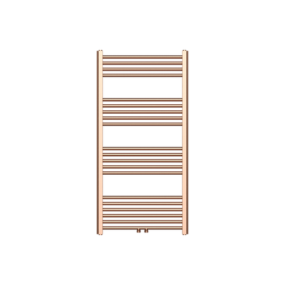 Belrad handdoekdroger - links-rechts/middenaansluiting - 414 watt - 1200x600cm - geborsteld koper