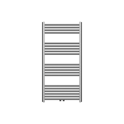 Belrad handdoekdroger - links-rechts/middenaansluiting - 414 watt - 1200x600cm - gunmetal