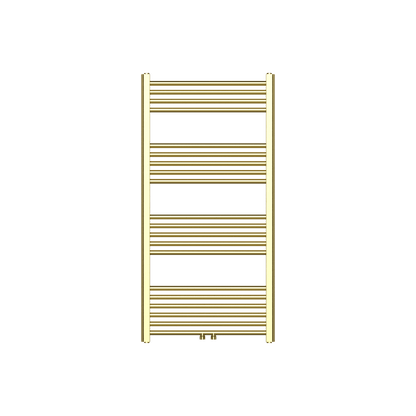 Belrad handdoekdroger - links-rechts/middenaansluiting - 414 watt - 1200x600cm - geborsteld goud
