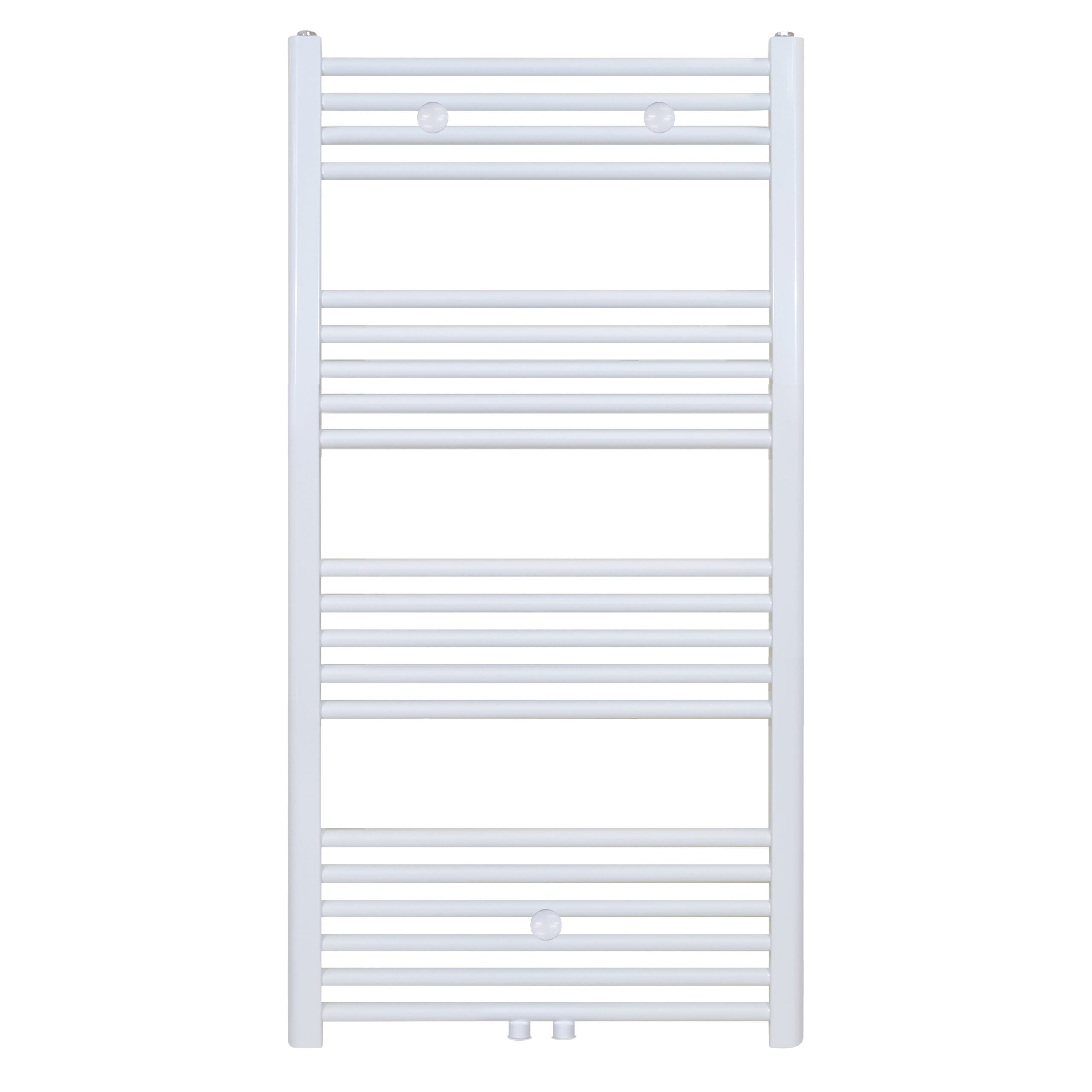 Belrad handdoekdroger - links-rechts/middenaansluiting - 616 watt - 1200x600cm - mat wit