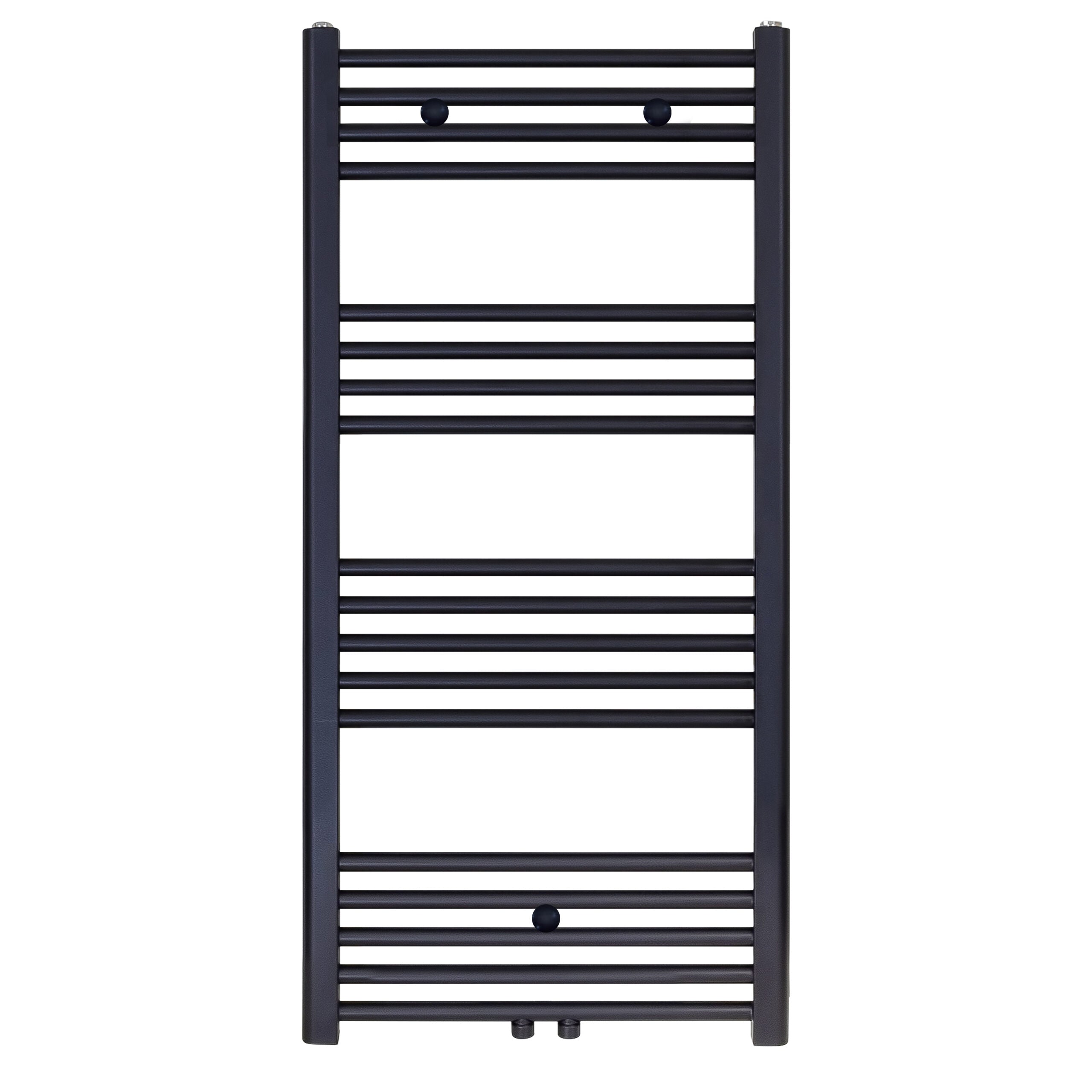 Belrad handdoekdroger - links-rechts/middenaansluiting - 616 watt - 1200x600cm - mat zwart