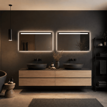 Badkamerspiegel Ambi LED 100x60