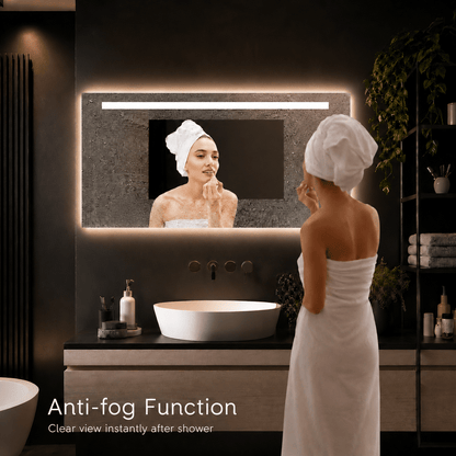 Badkamerspiegel Ambi LED 100x60