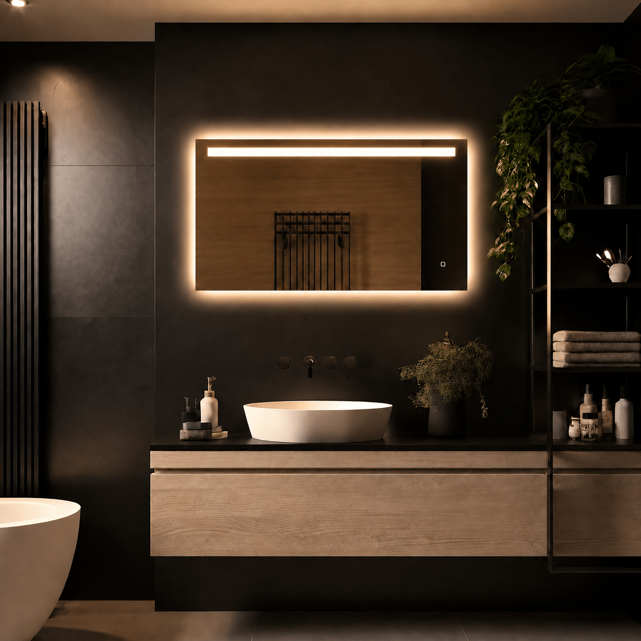 Badkamerspiegel Ambi LED 80x60