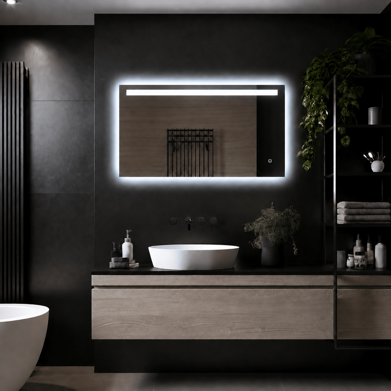 Badkamerspiegel Ambi LED 80x60