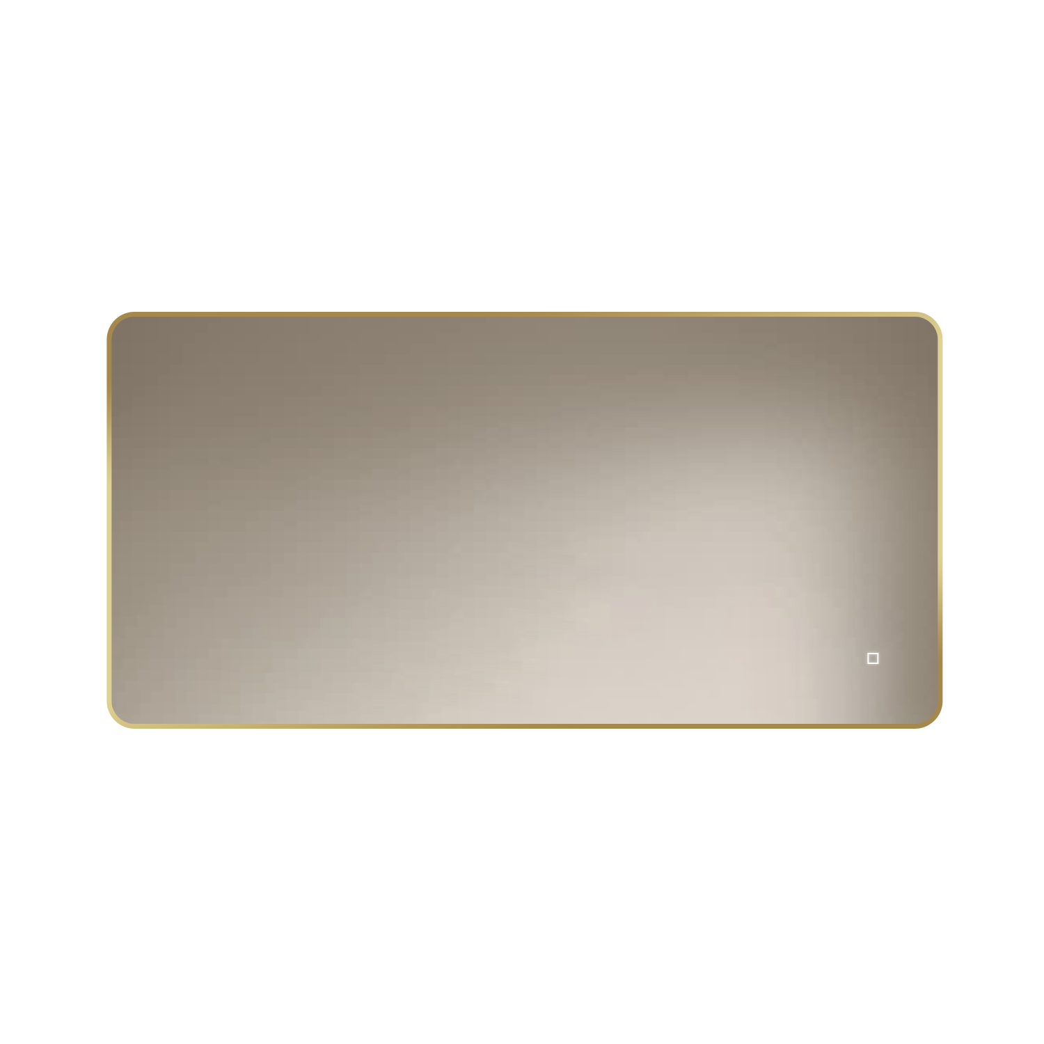Badkamerspiegel Marbella 120x60, met gouden lijst
