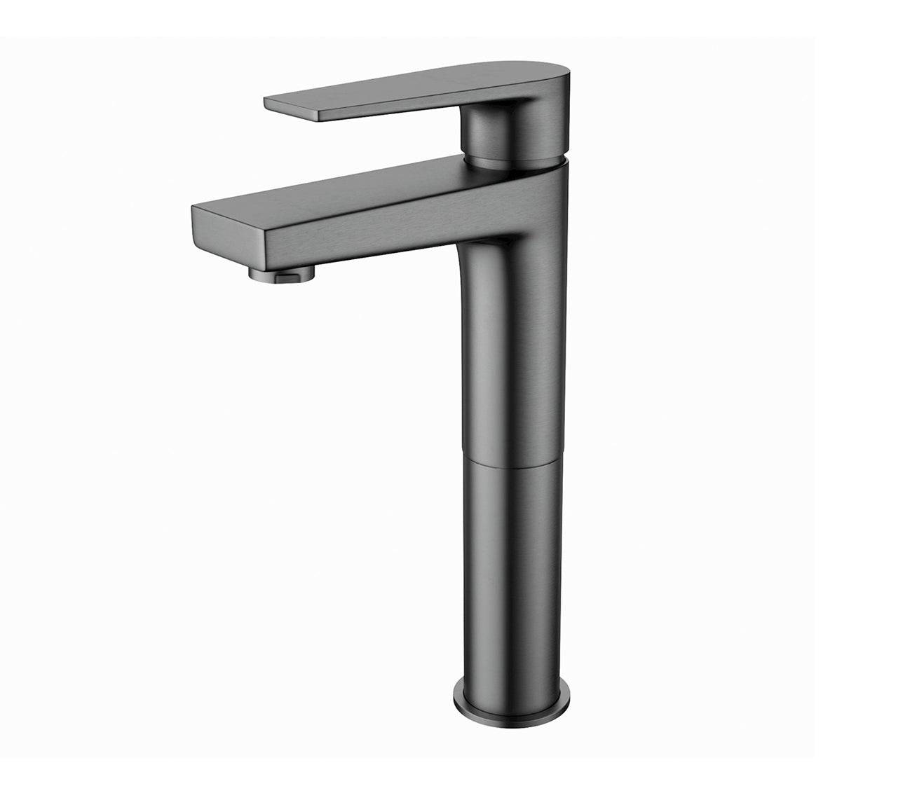 Aloni verhoogde wastafelkraan gunmetal