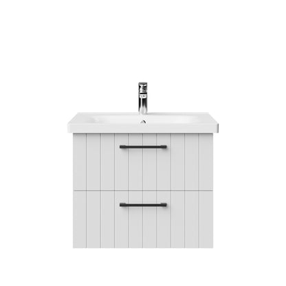 Creavit d10 wastafelkast met 2 laden 60,6 cm - wit